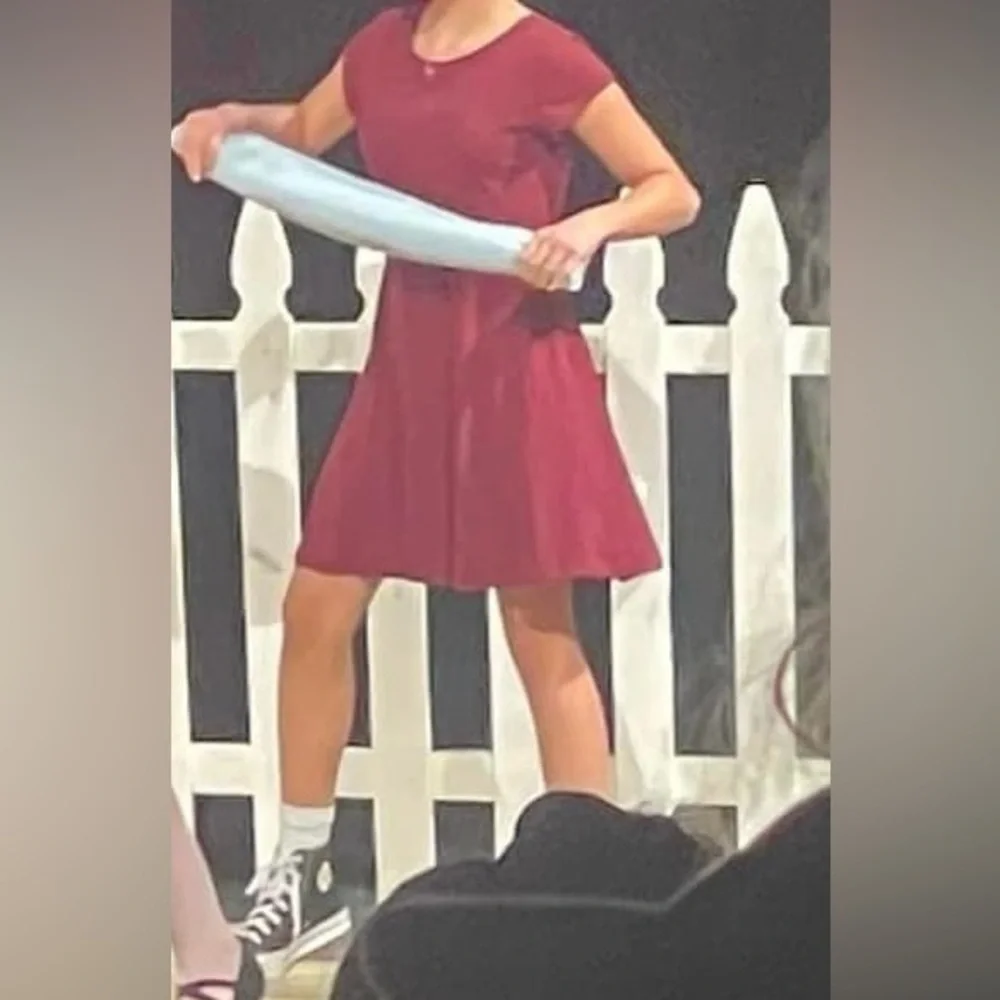 Girls everyday dress - Rubine